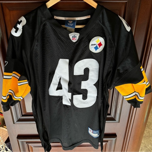 Reebok Other - Reebok Pittsburgh Steelers Troy Polamalu On Field Authentic Jersey Large